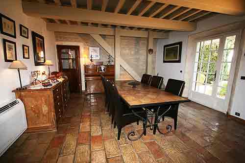 Location propriété de prestige et caractère, salle à manger, Baux de Provence, Alpilles